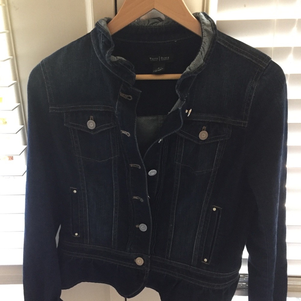 White House Black Market Denim Jacket
